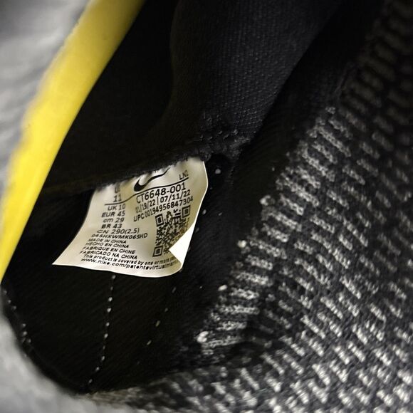 Nike Alpha Menace Elite 3 Black Football Cleats Men's Size 11 CT6648-001 NEW - Picture 7 of 7